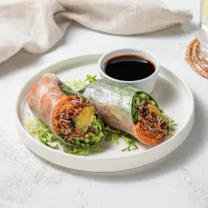 Smoked Salmon Salad Roll